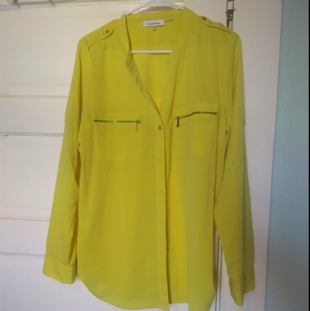 Calvin Klein highlighter blouse